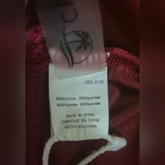 Cupshe Red Bikini Sporty V-Neck Swim - Picture 9 of 12